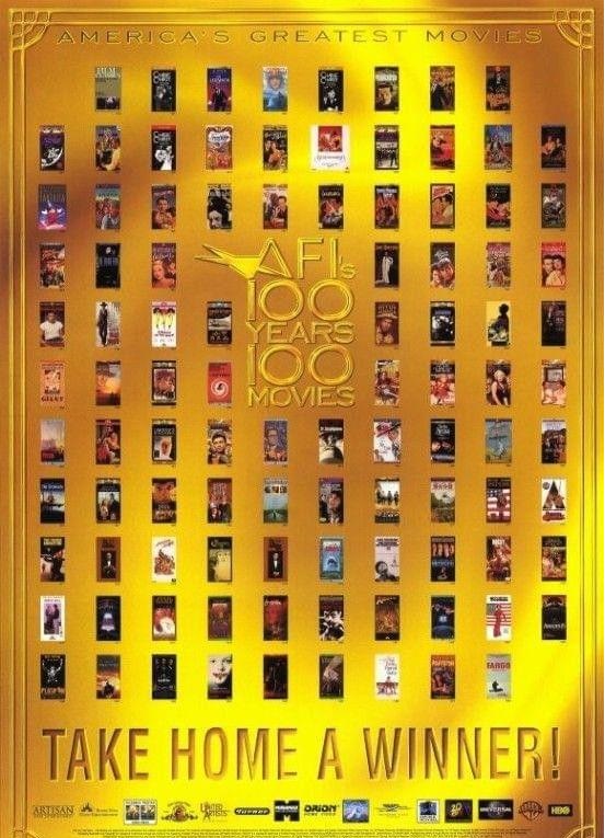 美国电影学院百年百佳影片——AFI百年百大 共100部